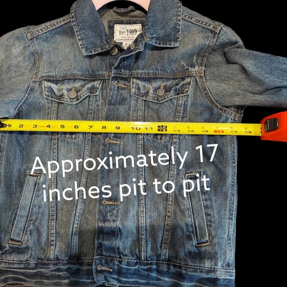 Place EST 1989 Jean Jacket Girl's Size 10/12 - Picture 4 of 6